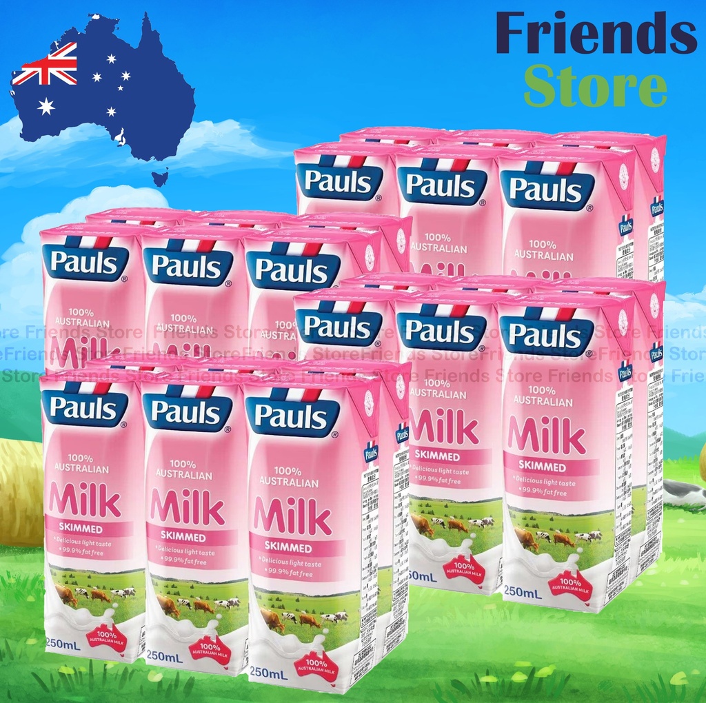 [4004421DF] Pauls - [Full Case] ​​<細盒裝> นมพร่องมันเนย (สีแดง) (250ml X 6 X 4)