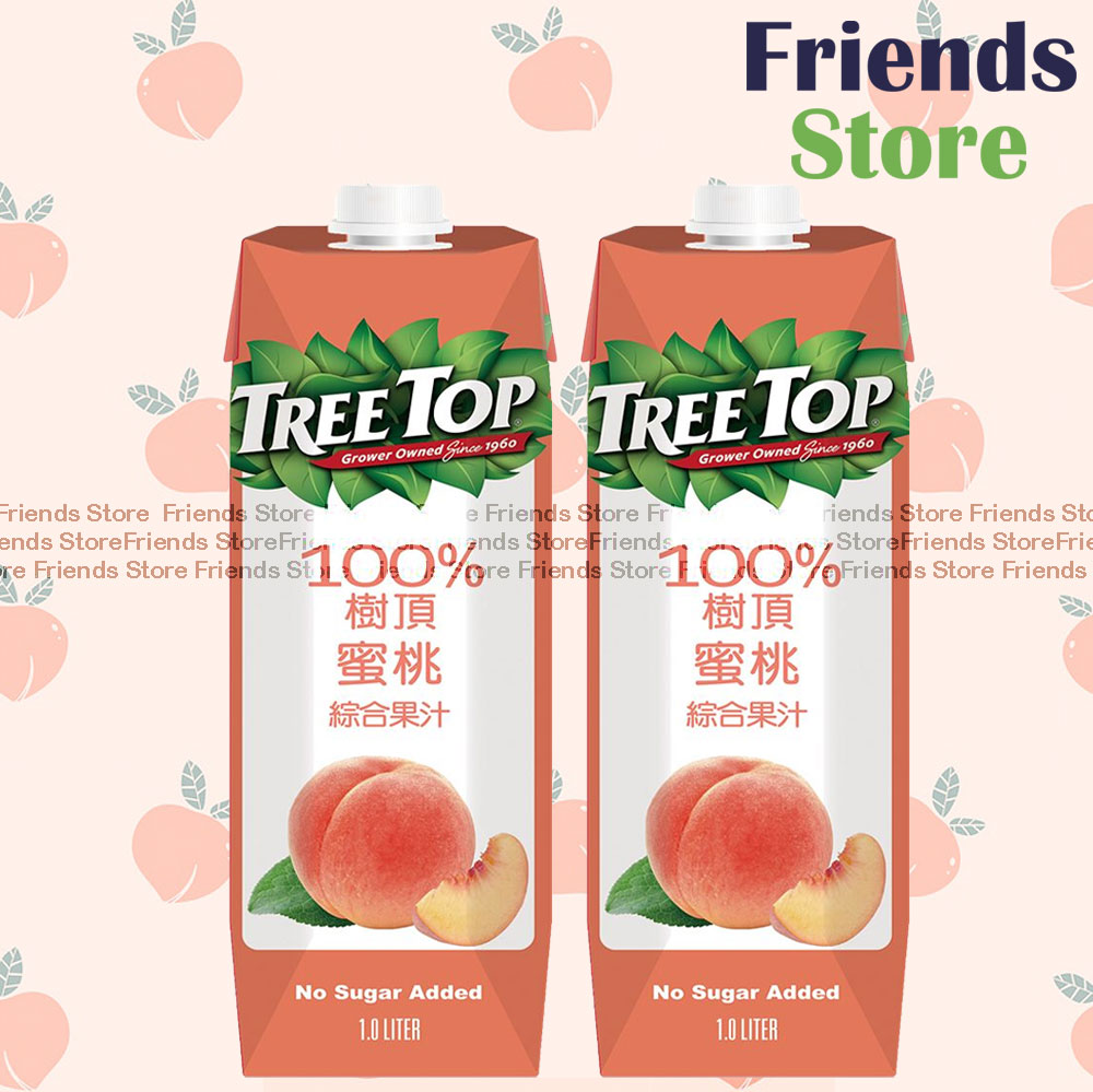 TreeTop - <家庭裝> 100% Peach Fruit Juice Blend (1L X 2)BBD:on/after 1 OCT 2025