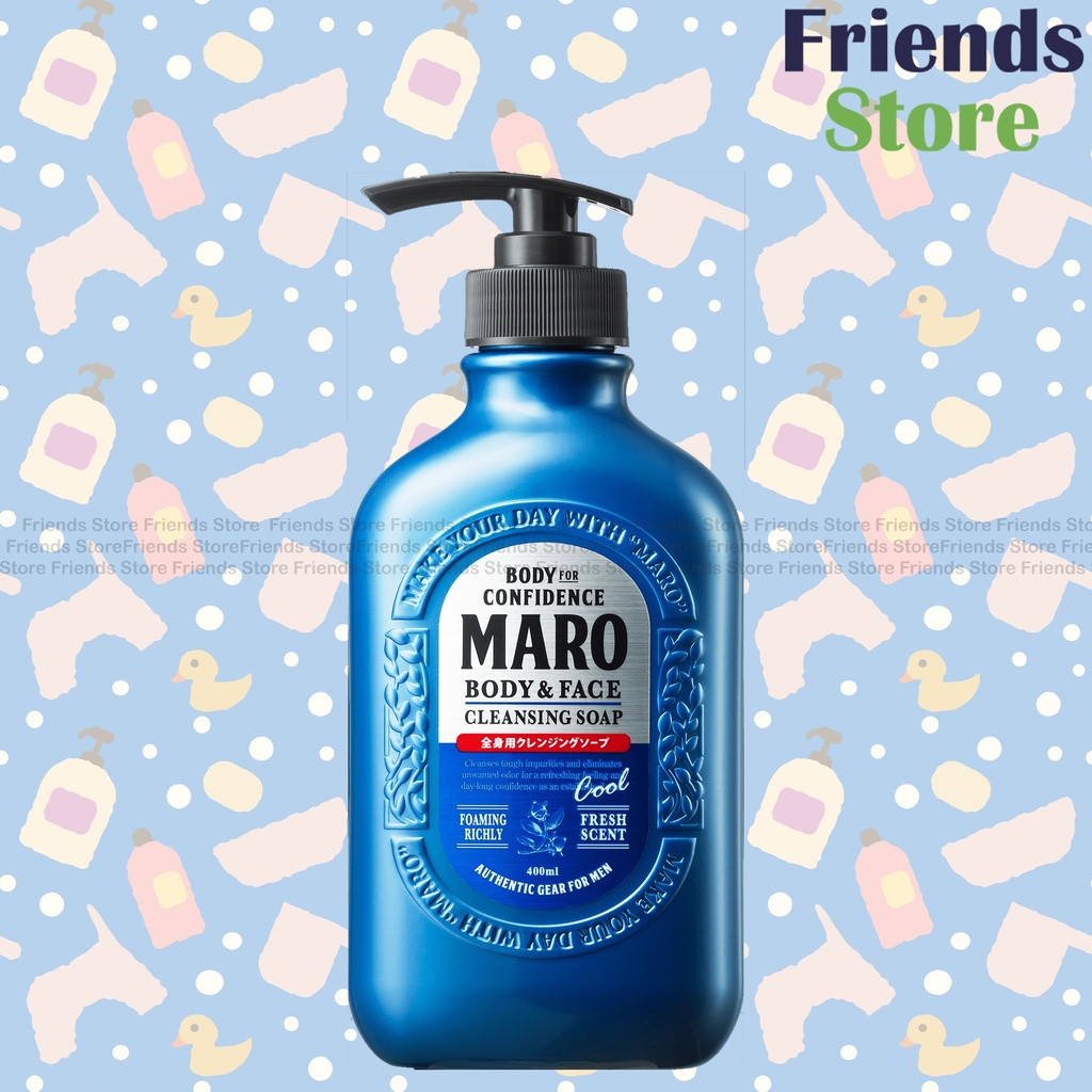 [MR001] MARO - Body & Face Cleansing Soap Cool 400ml