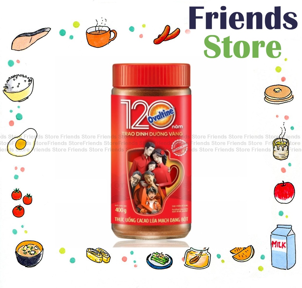 Ovaltine - 玻璃樽裝 เครื่องดื่มมอลต์เสริมโภชนาการ (400 กรัม X 1) (สินค้านำเข้าแบบคู่ขนาน) บรรจุภัณฑ์ใหม่/เก่า จัดส่งแบบสุ่ม