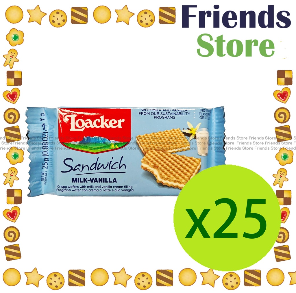 Loacker - [原盒] (家庭裝)萊家 雲呢嗱 威化(25g x 25包)