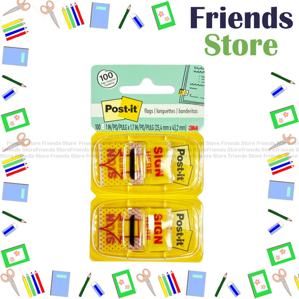 [680-9A] 3M™ - Post-it Sign Here 旗仔 (1" x 1-3/4") 680-SH2 50張X2個裝