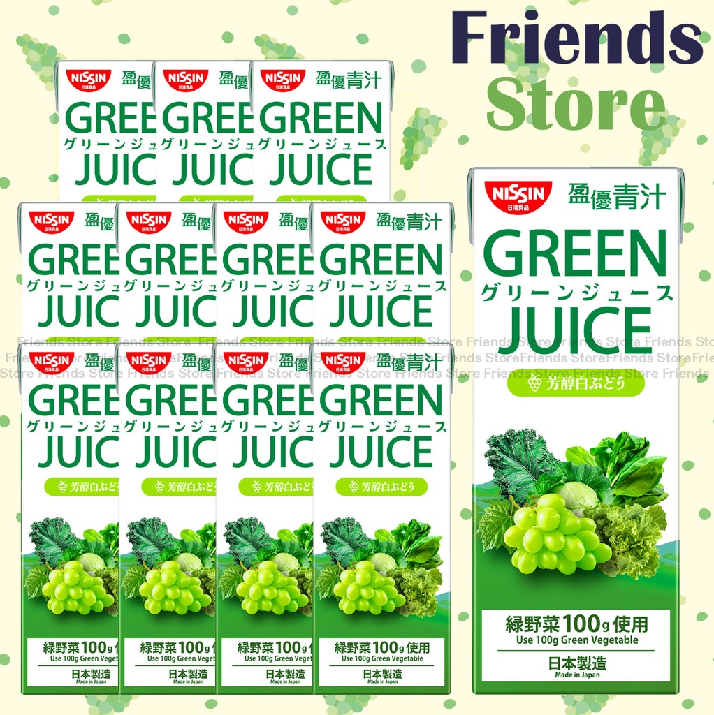 Nissin - 盈優 Green Juice Green Grape (200ml X 12)
