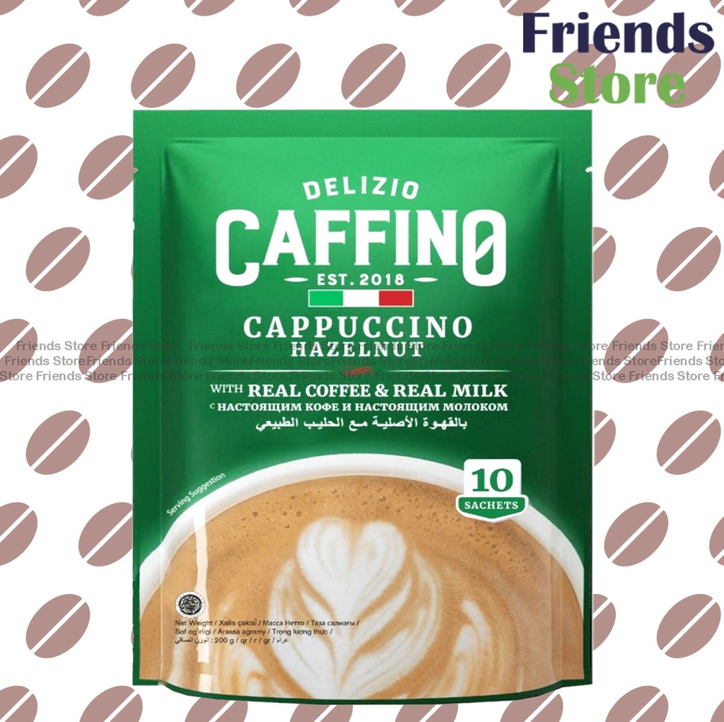 CAFFINO ヘーゼルナッツ泡立ちコーヒー（10スティック/袋・並行輸入）
