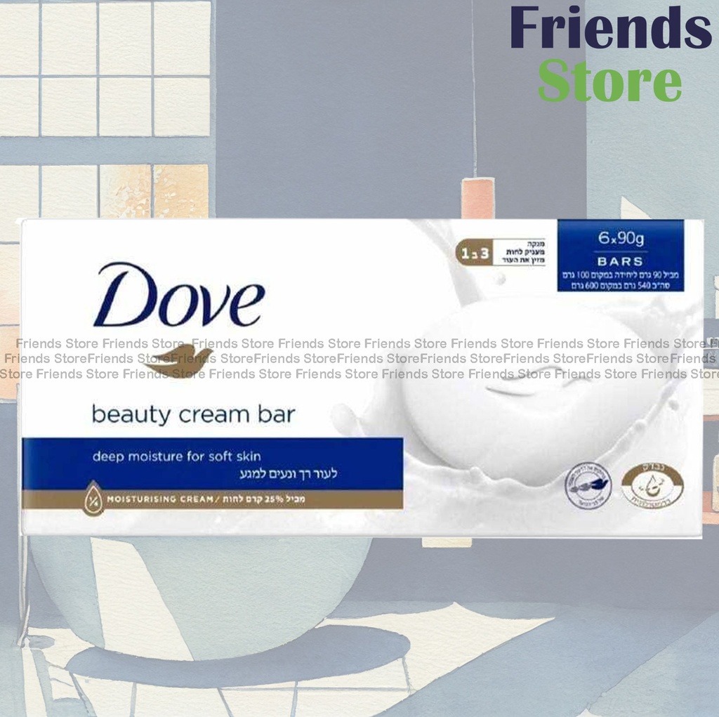 Dove - Beauty Cream Bar  Bathing Soap (pack of 6s) (Parallel Imported Goods)New/Old packing randomly dist.