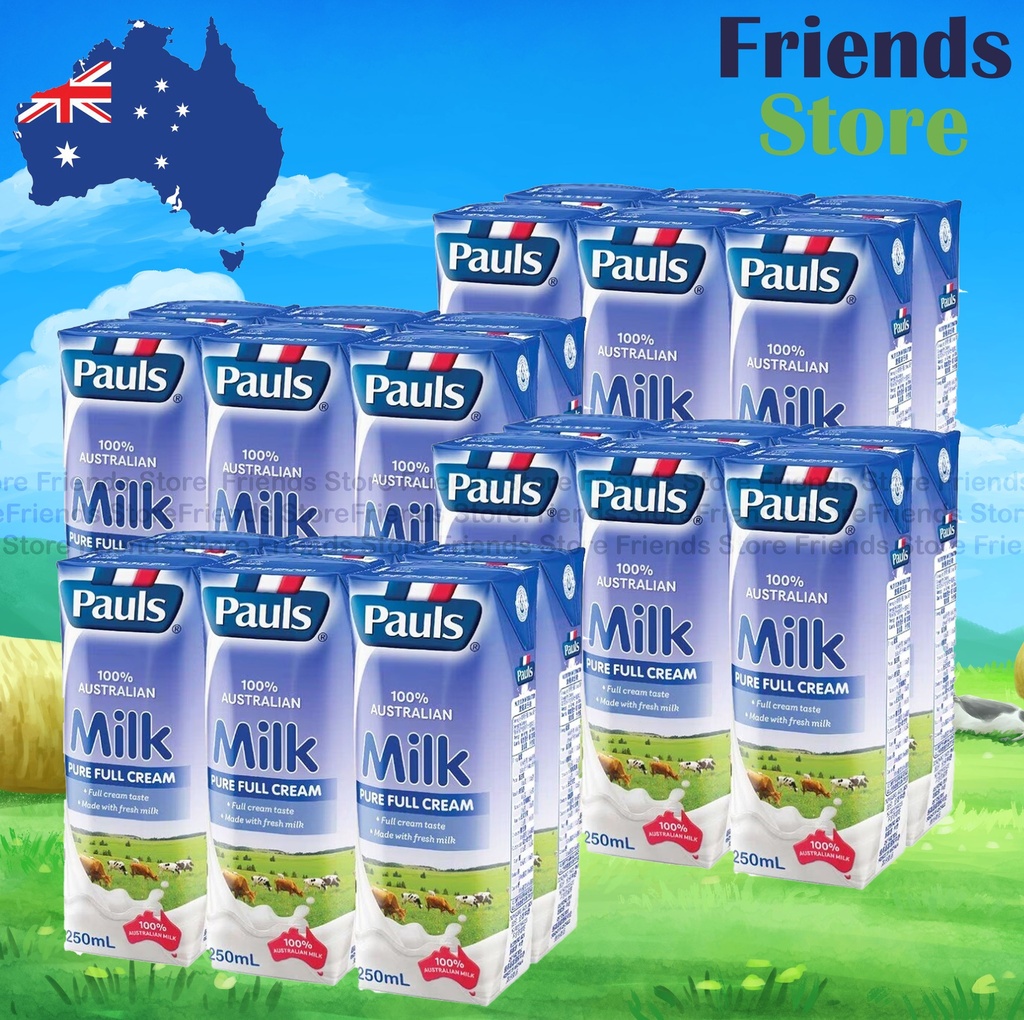 Pauls - [Full Case] ​​<細盒裝> นมยูเอชทีเพียว (สีน้ำเงิน) (250ml X 6 X 4)