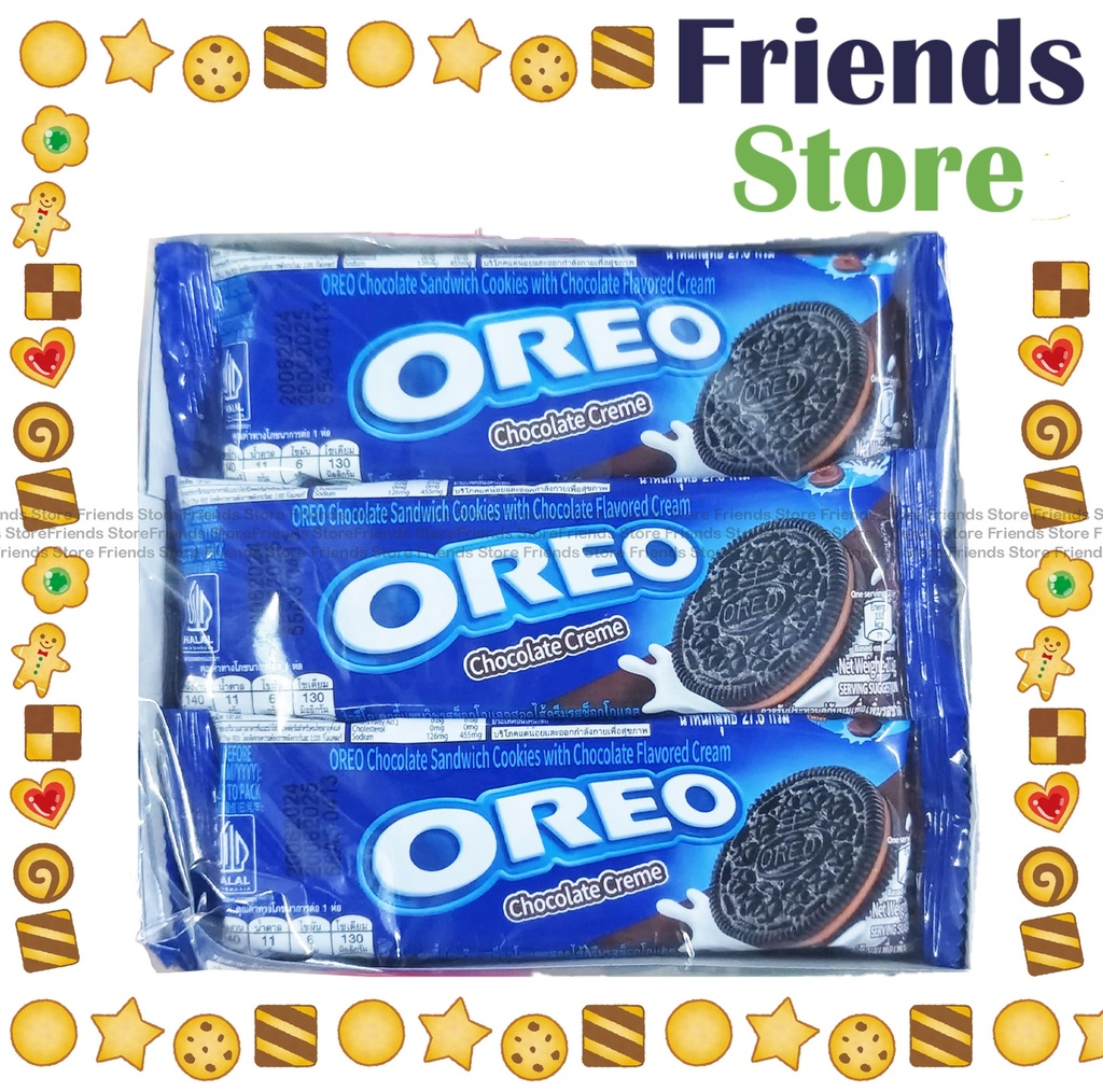 [4NO6C] Oreo - Chocolate Sandwich Cookies w/ Chocolate Flavoured Cream Multipack  331.2g (27.6g X 12)