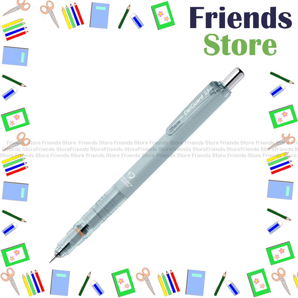 Zebra 斑馬牌 - DelGuard P-MA85-LG-MBL 不易斷芯自動鉛筆0.5mm 淺藍筆杆 