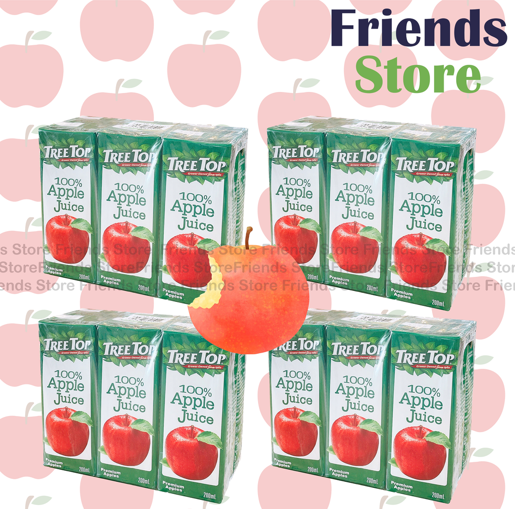 [4004431B1F] TreeTop - [Full Case] "Paper-packed" 100% Apple Juice (200ml X 6 X 4)