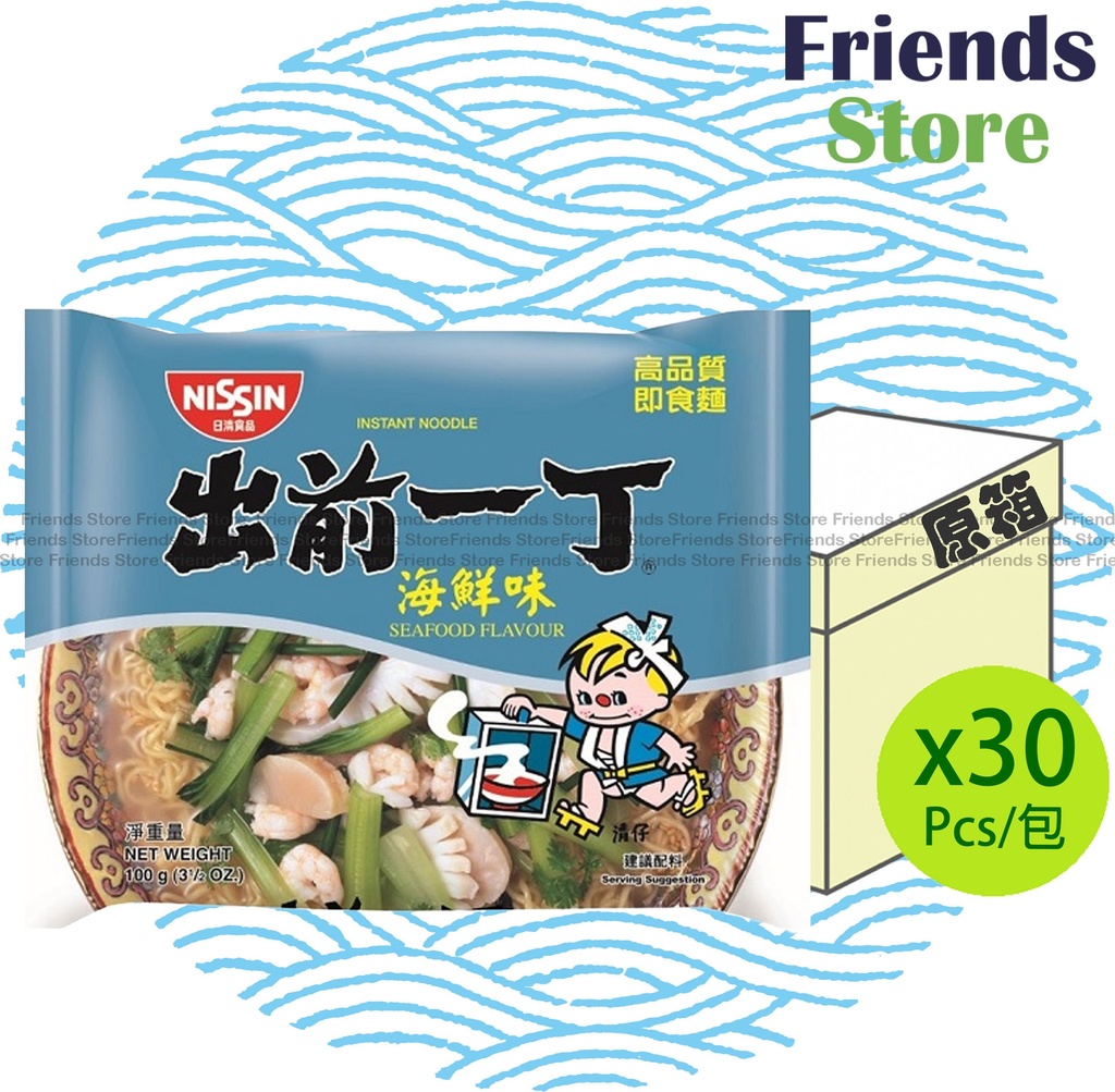 日清食品 - [オリジナルボックス] (香港版) 出前一丁 シーフード味インスタントラーメン (100g x 30)