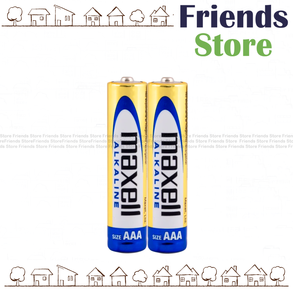 [12766E2] แบตเตอรี่อัลคาไลน์ Maxell รุ่น AAA 3A (แพ็คละ 2 ก้อน)