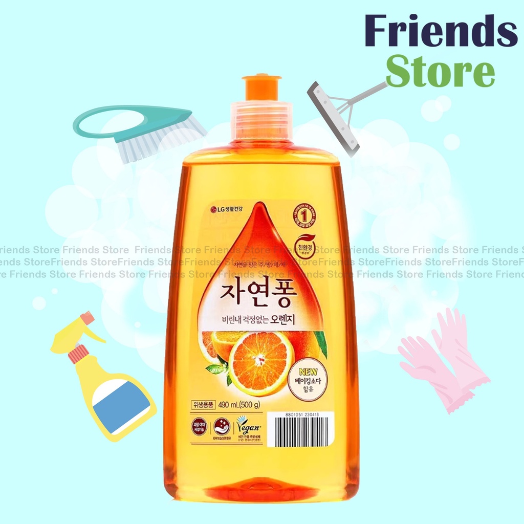 LG - JAYEONPONG 韓國橙香淨味洗潔精 (490毫升 X 1)