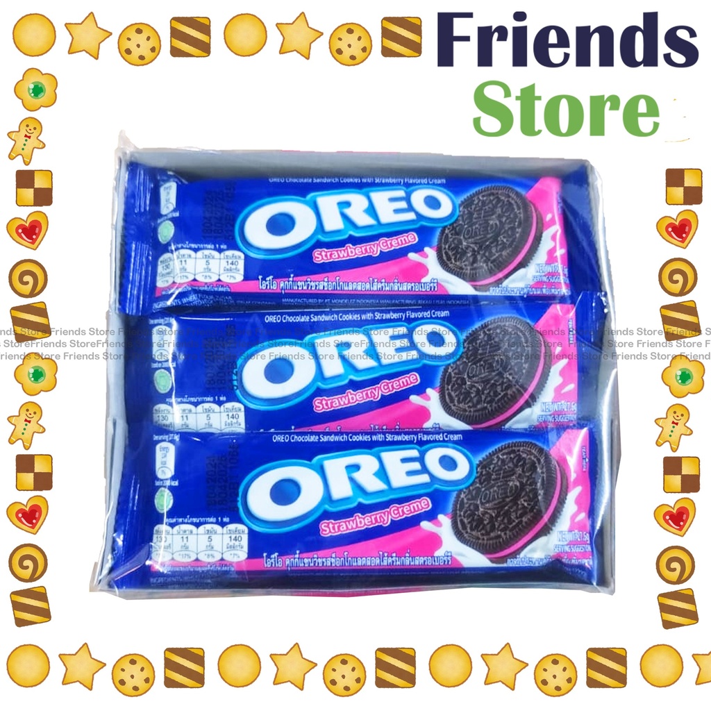 オレオ - サンドイッチクッキー ストロベリー ストロベリー味 331.2g (27.6g x 12)