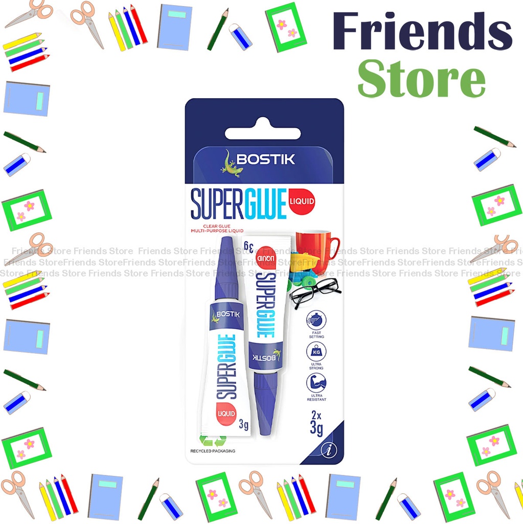 [26005A] Bostik - Liquid Super Glue for all materials (3g X 2)