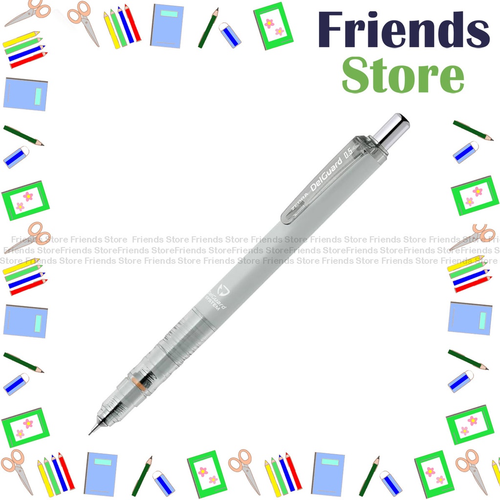 [12102D] Zebra 斑馬牌 - ดินสอกด DelGuard 0.5mm （P-MA85-LG-MGR）Matte Grey