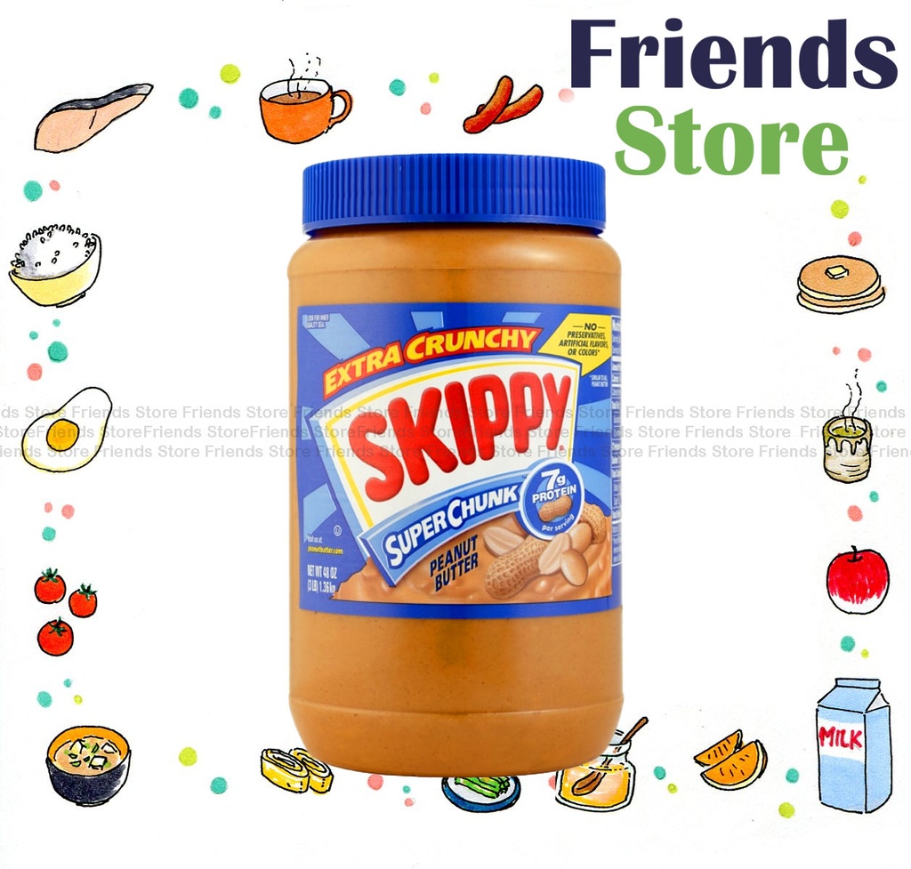 SKIPPY - เนยถั่วลิสงซูเปอร์ชังก์ (สีฟ้า) 48 ออนซ์ X1