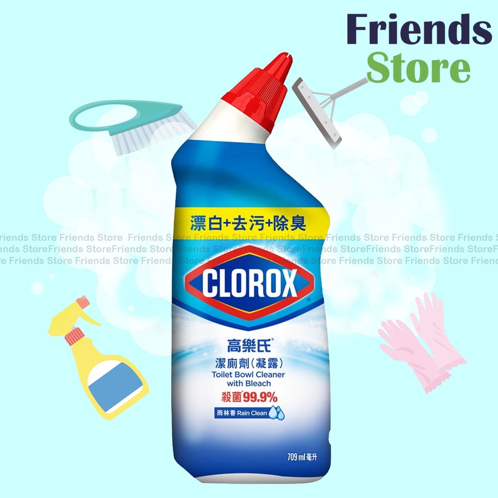 [KA002A] Clorox - Toilet Bowl Cleaner with Bleach (Rain Clean 雨林香味)  709ml