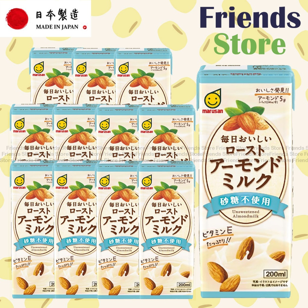 [40120G] มะรุซัง - <迷คุณ裝> Roasted Almond (no suagr) เครื่องดื่ม (200ml X 12)