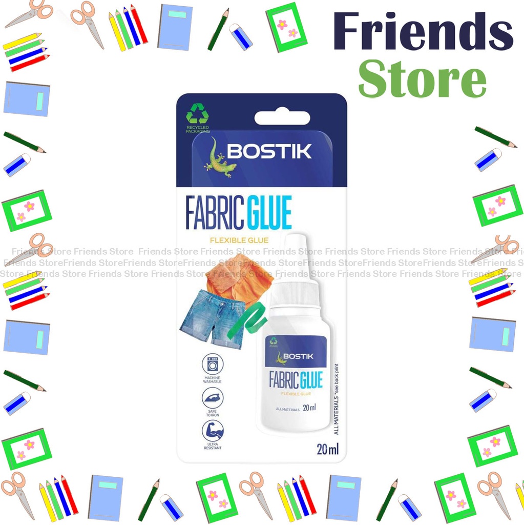 [26005D] Bostik - Fabric Glue (Flexible Glue) 20ml X 1