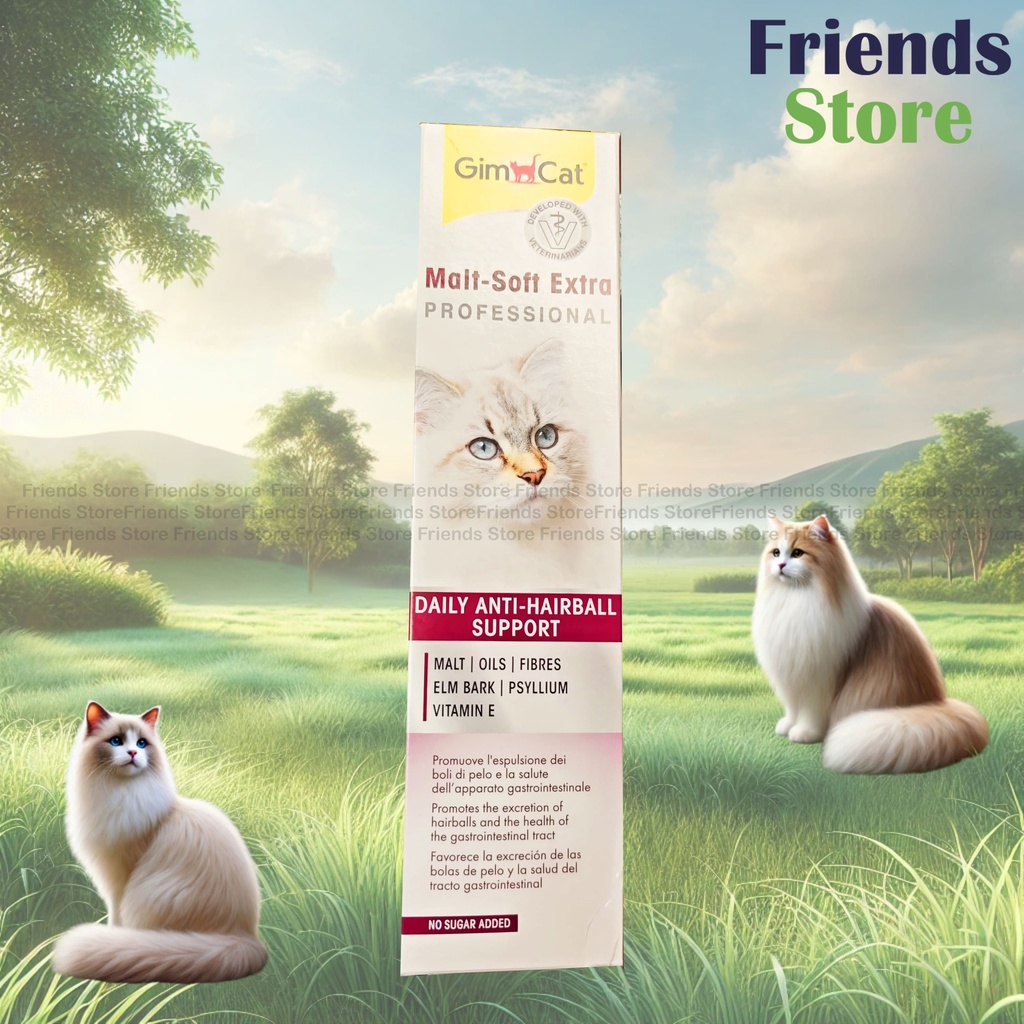 GimCat - 貓用 麥牙味去毛球膏 加強版200g [新舊包裝同步發售]