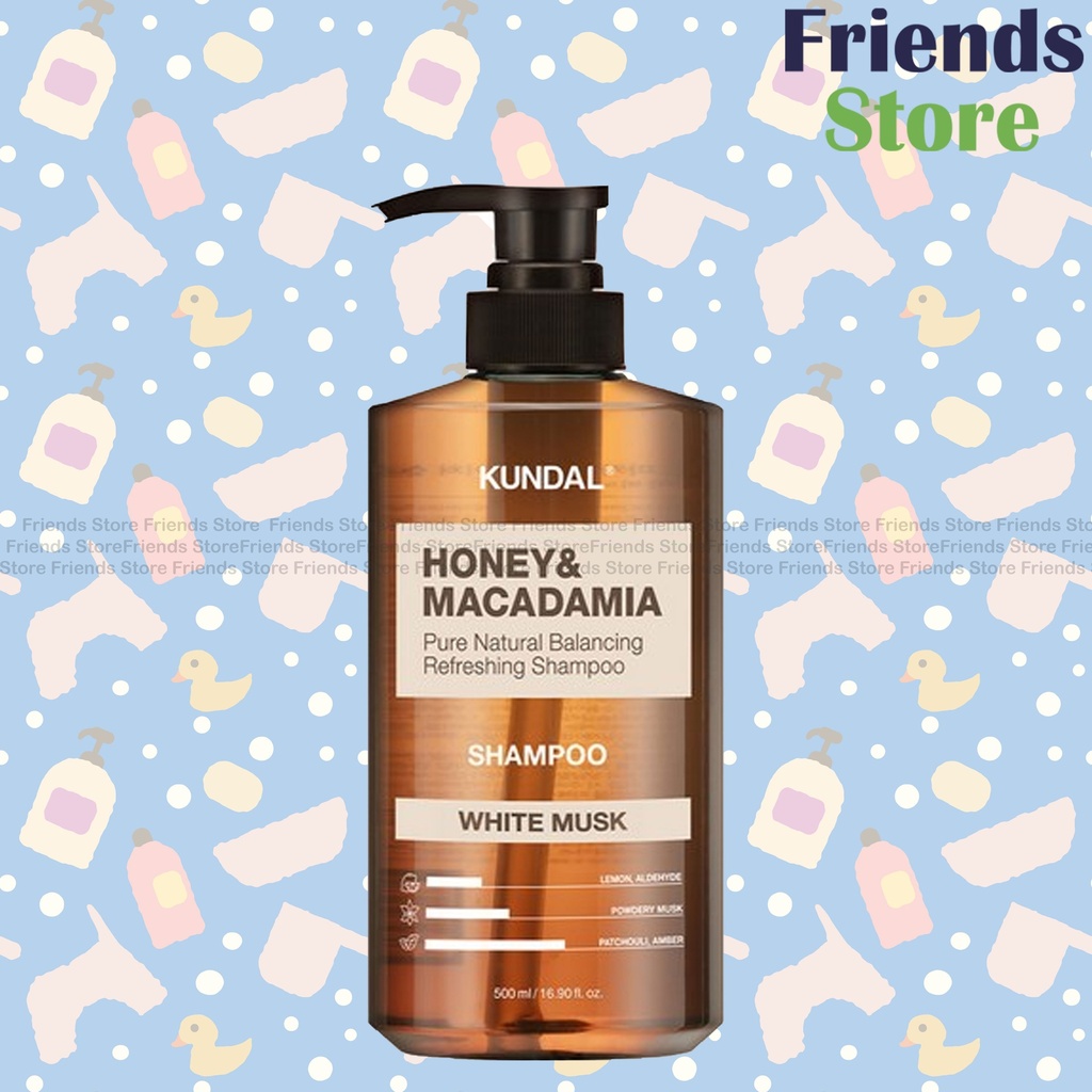 [PA021B] KUNDAL - Honey & Macadamia(White Musk) Shampoo 500ml(774202)