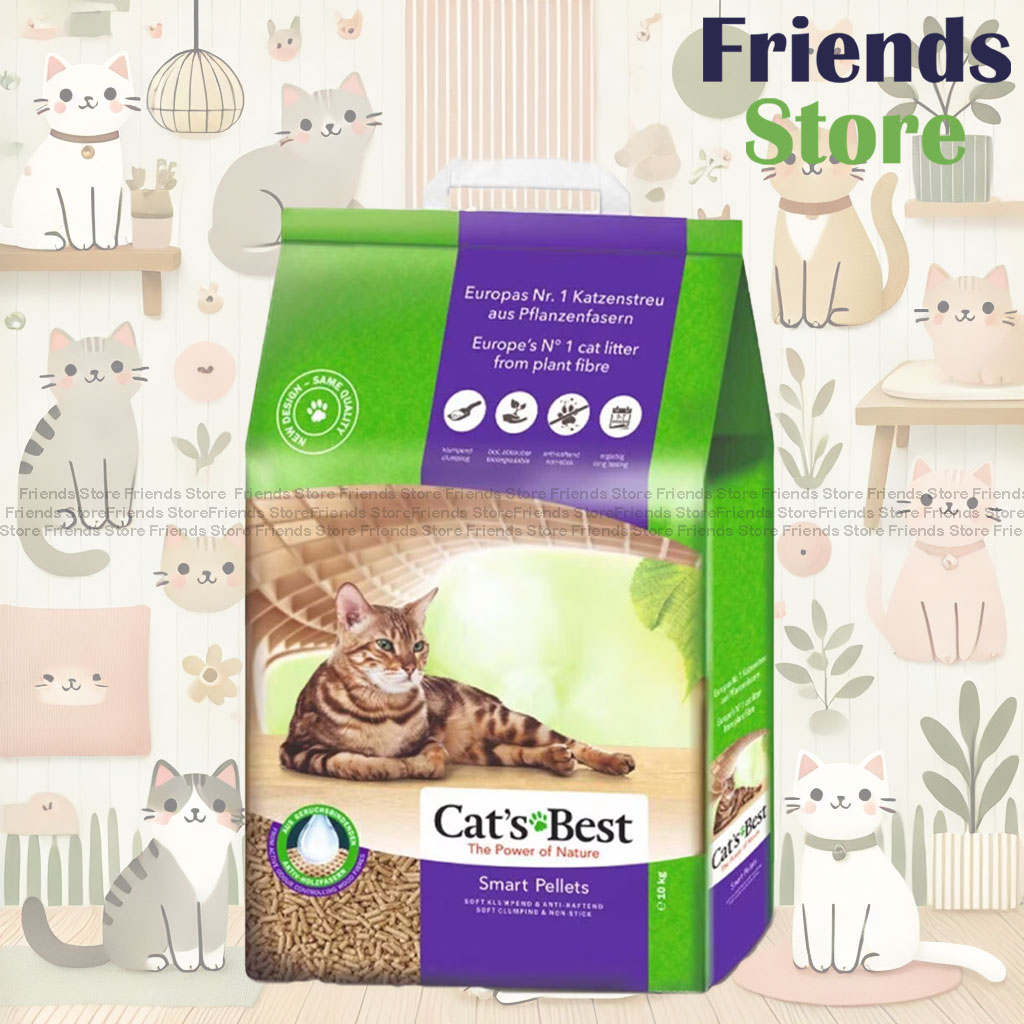 Cat's Best 木製猫砂 10kg（毛が付きにくく高吸水・抗菌・凝固タイプ）