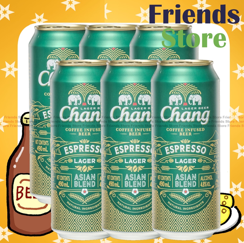 Chang - Espresso Lager Beer (490ml X 6)