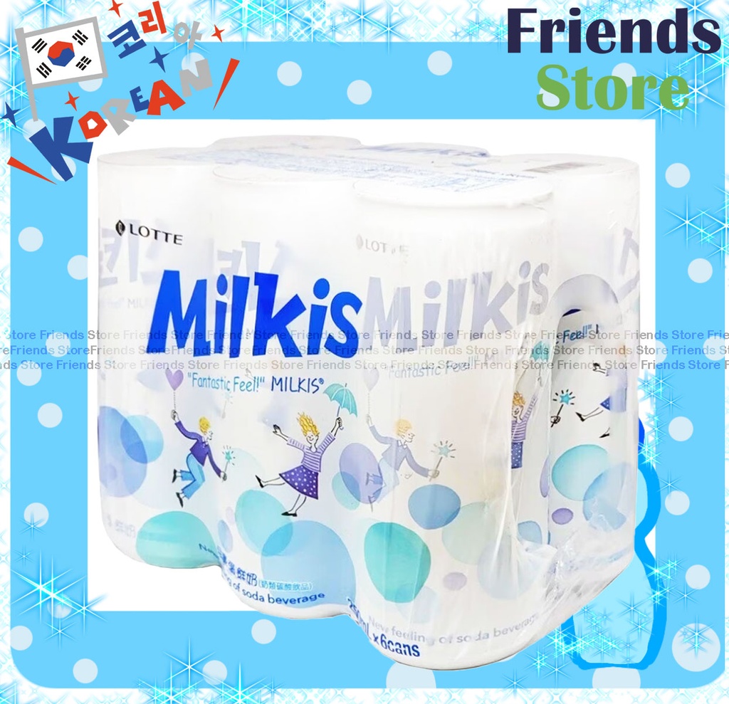 樂天 - Milkis  <原味> 忌廉溝鮮奶  (250毫升 X 6) 包裝隨機發放