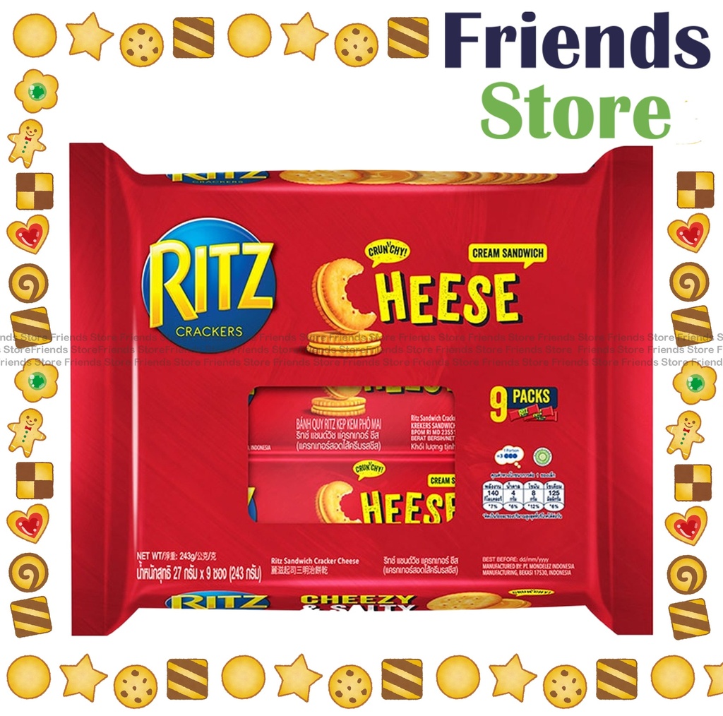RITZ - Sandwich Cracker Cheese Flavour 243g (27g X 9)
