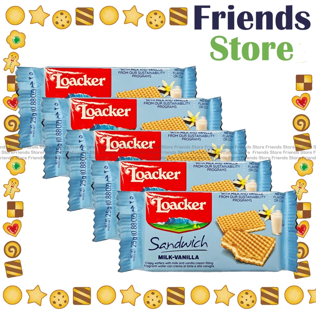 Loacker - Sandwich Milk-Vanille (25g x 5)