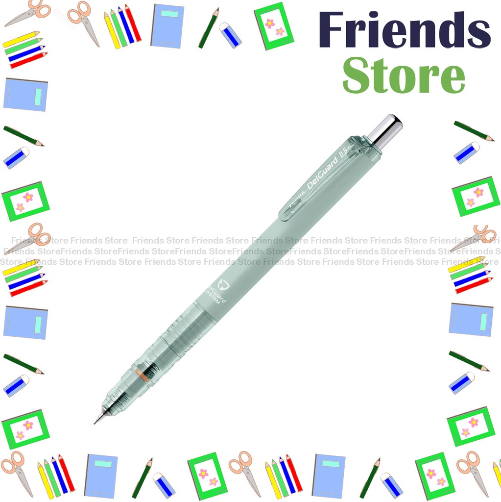 [12102F] Zebra 斑馬牌 - ดินสอกด DelGuard 0.5mm(P-MA85-LG-MG)Matte Green