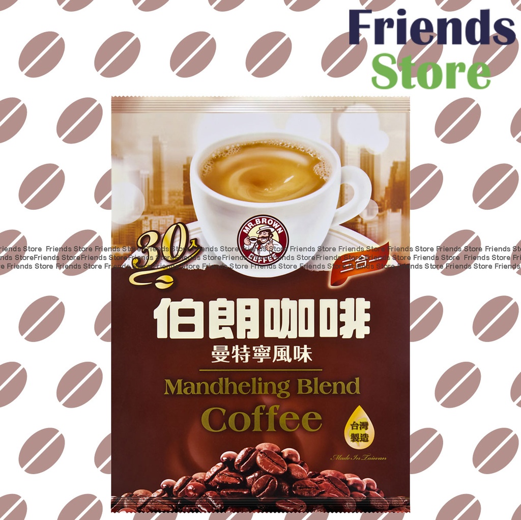Mr. Brown Coffee - インスタントコーヒー マンデリン風味コーヒー 3 in 1 3 in 1 (30パック)