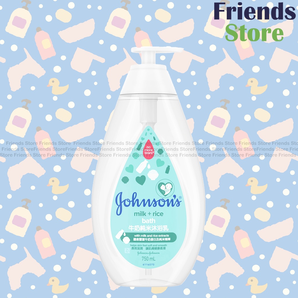 ジョンソンズ - ミルク＆ライス ボディウォッシュ 750ml