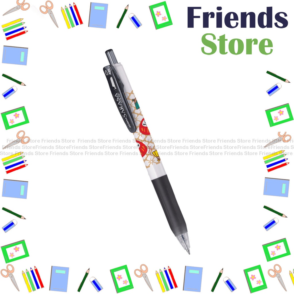 [124039K1B] ZEBRA - Limited Edition - Sarasa Clip 0.5mm Luck Series Rollerball Pen（BLACK）JJ15-LCK-BK