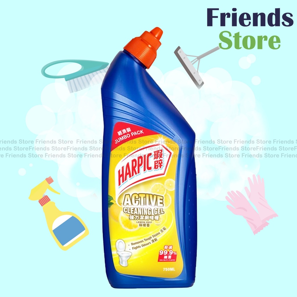 [HP001] Harpic - Jumbo Pack Active Cleaning Gel - Lemon Zest (750ml)