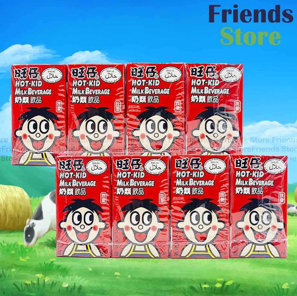 WANT WANT - Hot-Kid Milk Beverage 4s (125ml x 4 x 2)