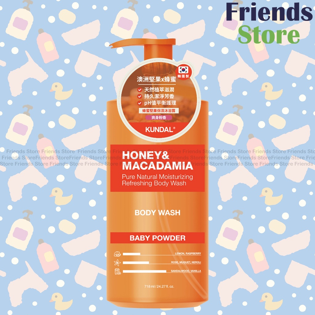 [PA021D] KUNDAL - Honey & Macadamia (Baby Powder) Body Wash 718ml
