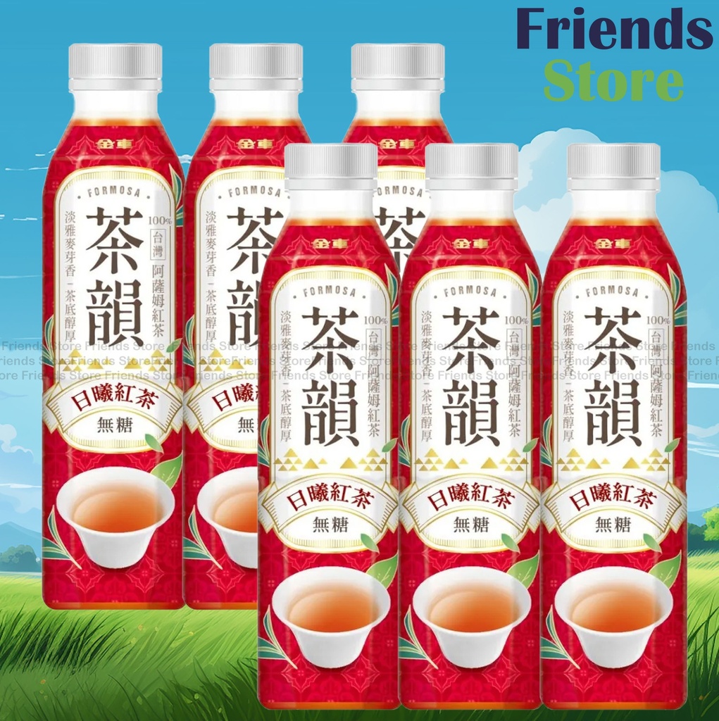 [4004417D] 金車 - 台湾金車茶 - サンシャインブラックティー（無糖）（580ml×6）