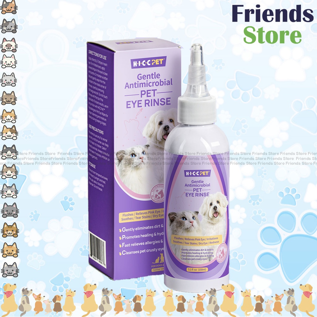 [H913129] HICC PET - 猫と犬用のマイルド抗菌目薬（150ml）