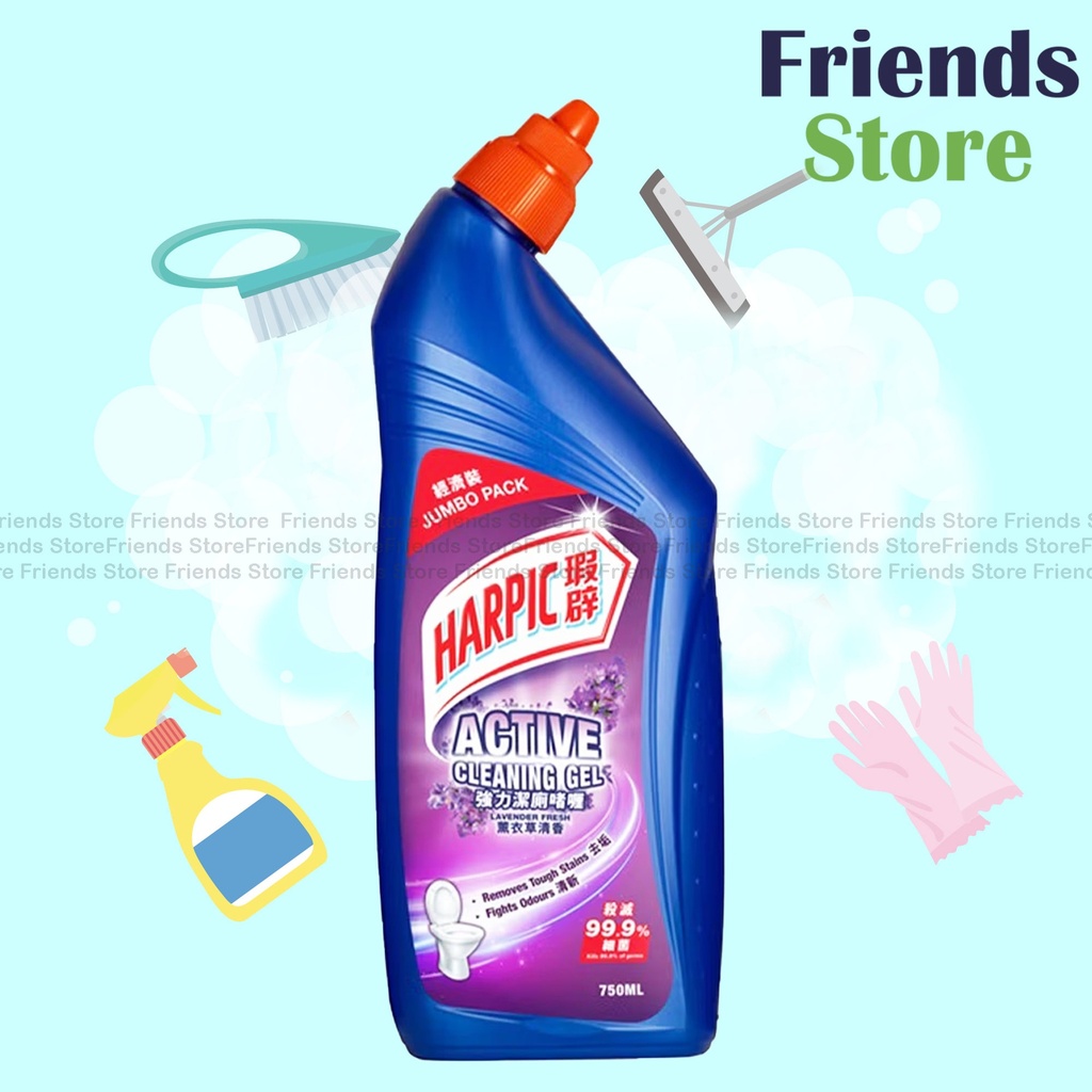[HP002] Harpic - Jumbo Pack Active Cleaning Gel - Lavender Zest (750ml)