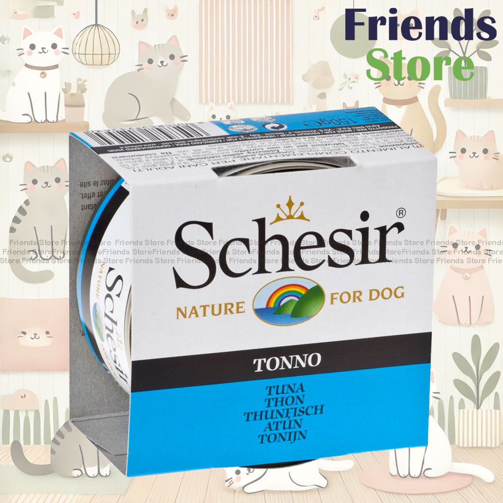 Schesir - 雪詩雅 681 全天然 吞拿魚 狗罐頭 150g 全方位保健 狗罐頭【新舊包裝隨機發貨】