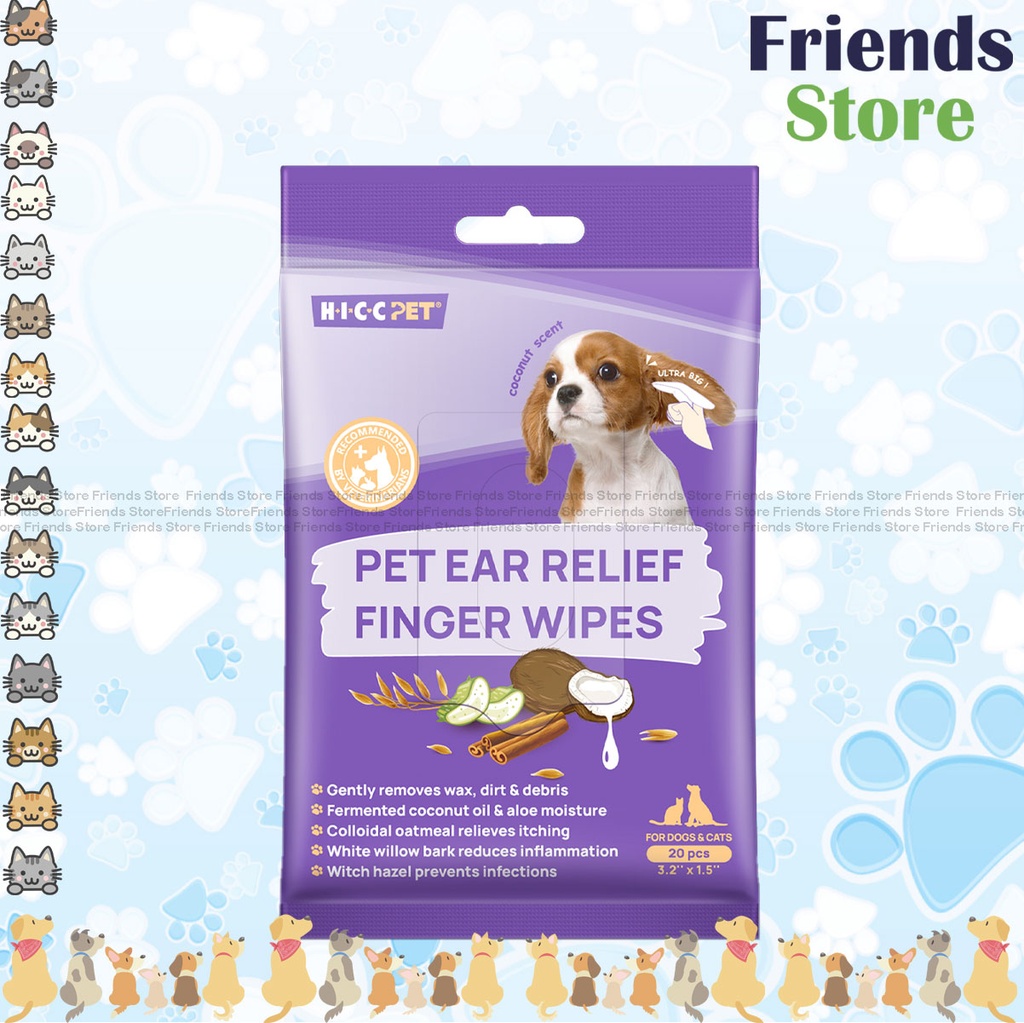 [H991285] HICC PET - Pet relief ear finger wipes (20pcs)