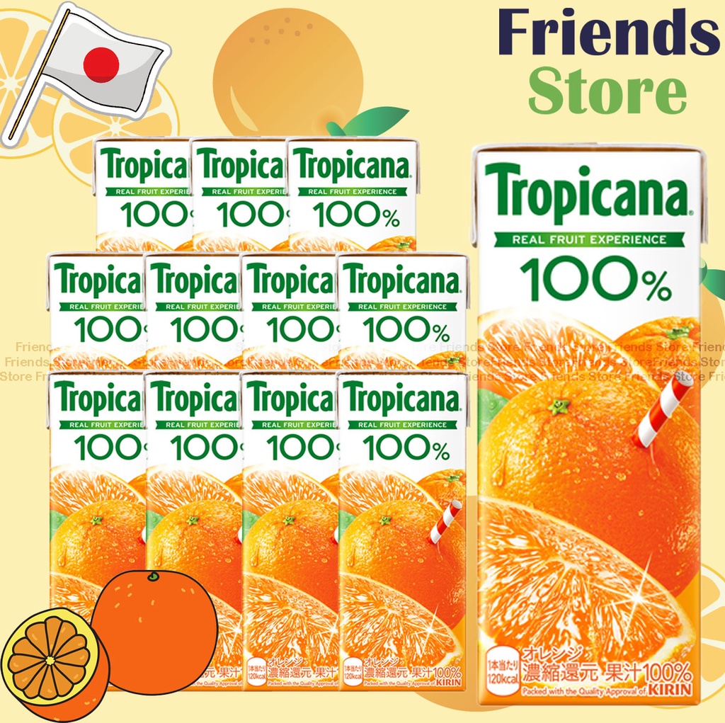 キリン - 日本トロピカーナ 濃縮還元100%オレンジジュース (250ml x 12)