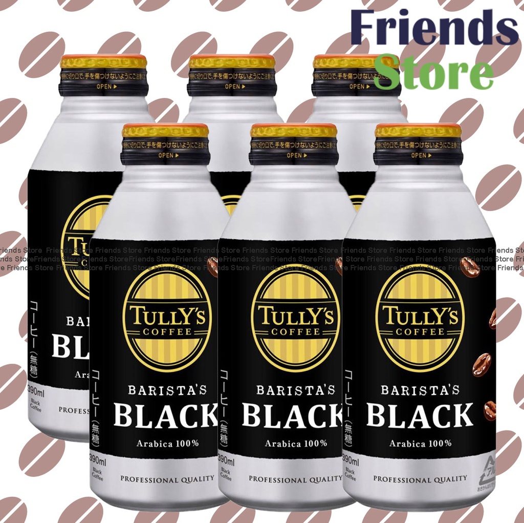 伊藤園 - タリーズ 100%アラビカコーヒー ブラック (390ml x 6) (並行輸入品)