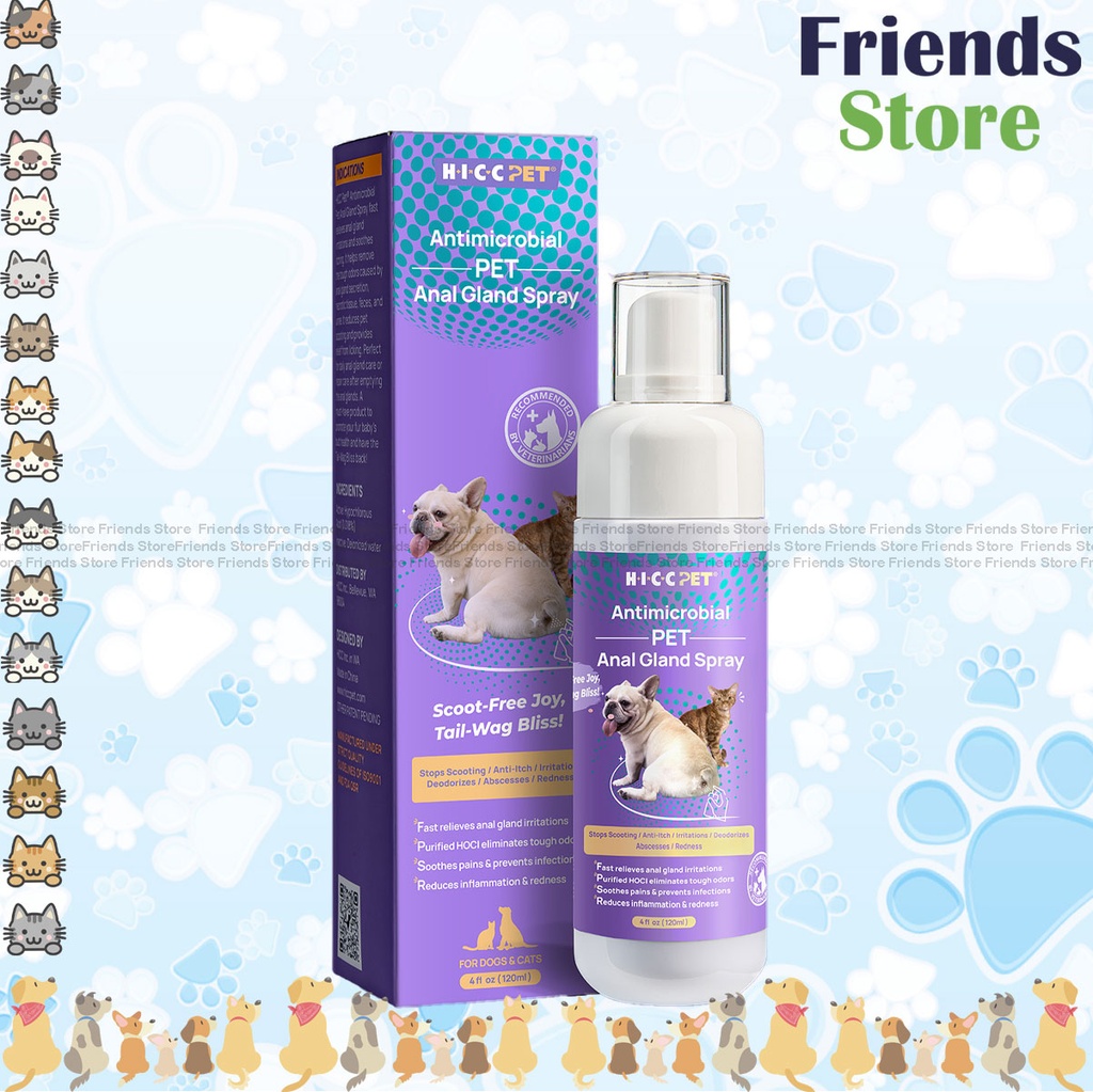 HICC PET - 猫と犬の肛門腺ケアスプレー（120ml）