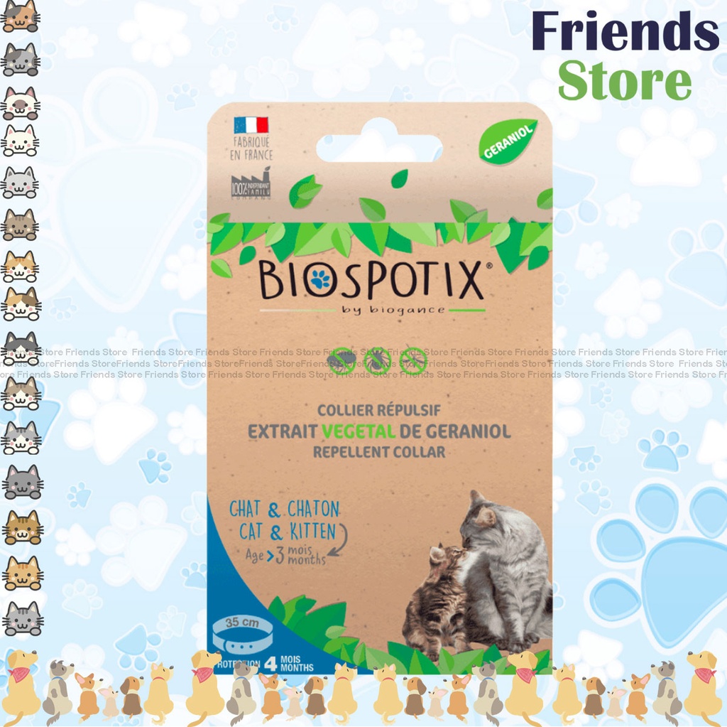 [BSP288390] Pujiesi - ゲラニオールエッセンシャルオイル配合 猫用シラミ駆除首輪バンド 35cm