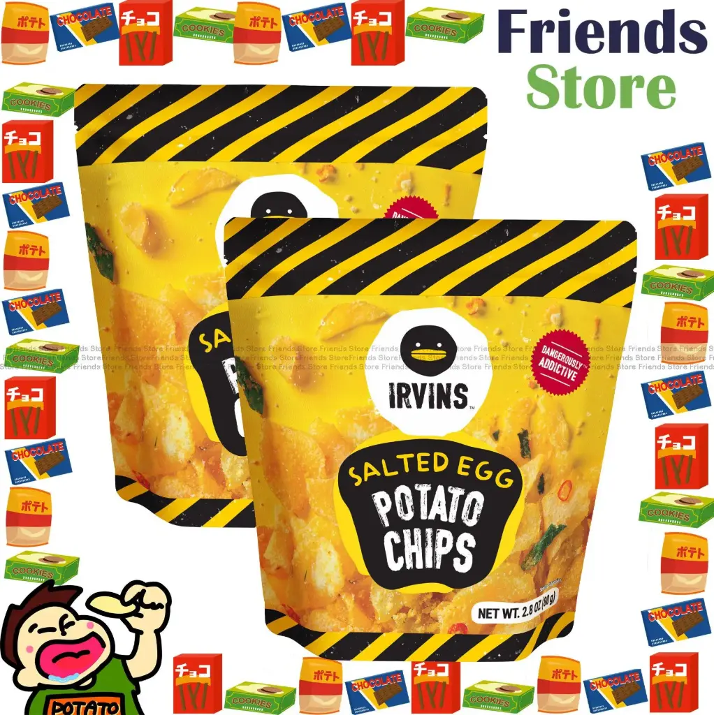 IRVINS - Singapore Salted Egg Potato Chips (80g X 2) 鹹蛋薯片 (小包裝)