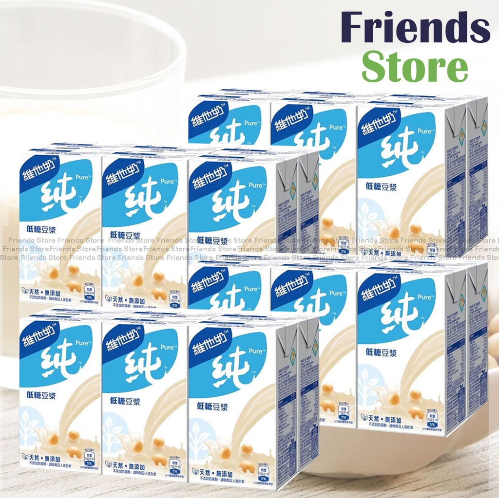 [400102CF] Vitasoy - [Full Case] Pure Low Sugar Soya Bean Extract (250ml X 6 X 4)