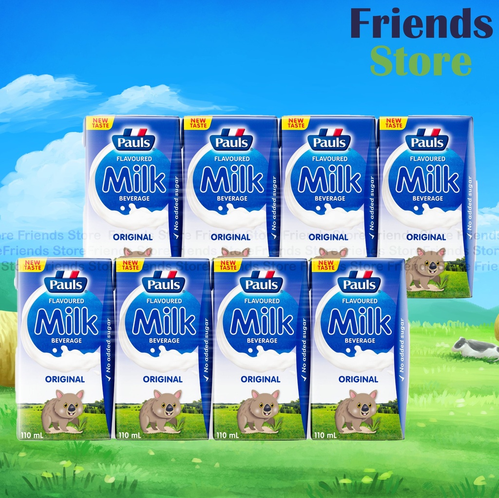 [4004421H] Pauls - <迷คุณ裝> นม UHT รสดั้งเดิม (สีฟ้า) (110ml X 4 X 2)