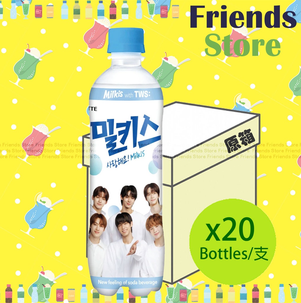 樂天 - [原箱] <中國版> Milkis 樽裝 忌廉溝鮮奶 (500毫升 X 20)